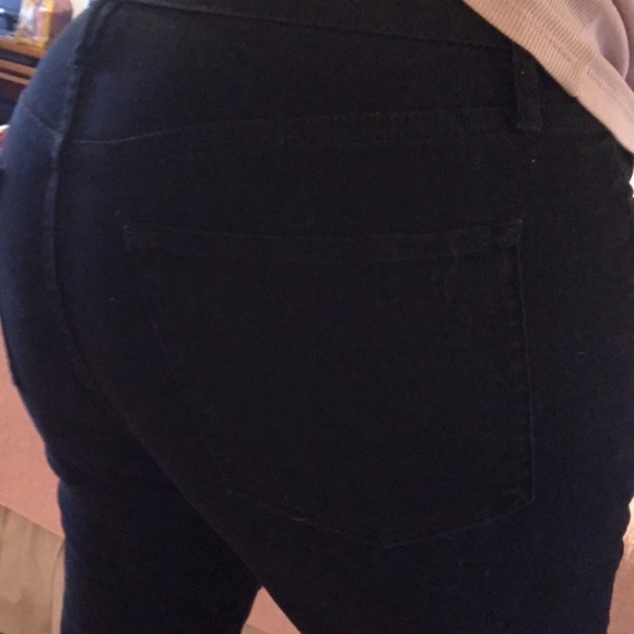 Wild fable Black high rise skinny jeans distressed pockets zipper size 10 - Picture 3 of 11